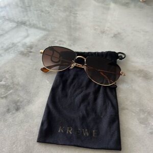 Krewe Unisex Vernon Sunglasses, 24K to Matte Black + Maple, Krewe and Billy Reid